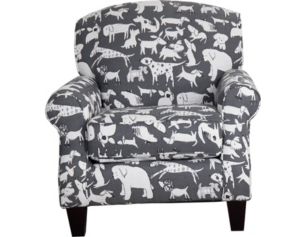 Fusion Grab A Seat Graphite Accent Chair
