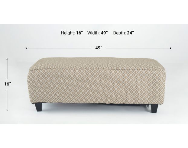 Fusion Grab A Seat Owen Straw Rectangular Cocktail Ottoman large image number 5