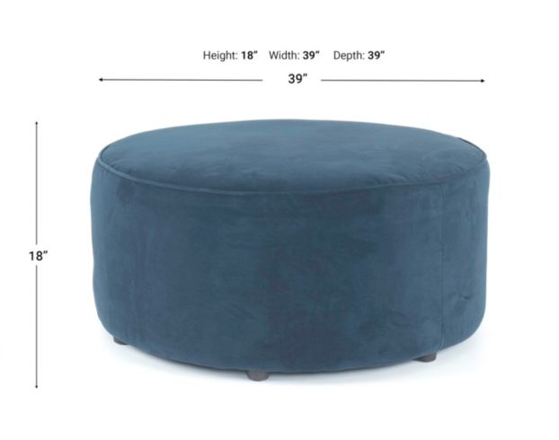 Fusion Grab A Seat Bella Midnight Round Cocktail Ottoman large image number 4