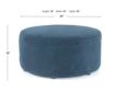 Fusion Grab A Seat Bella Midnight Round Cocktail Ottoman small image number 4