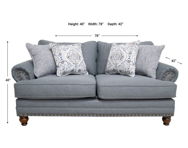 Fusion Bates Charcoal Loveseat large image number 10