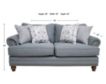 Fusion Bates Charcoal Loveseat small image number 10