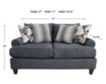 Fusion Argo Ash Loveseat small image number 10