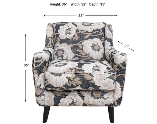 Fusion Argo Ash Floral Accent Chair large image number 6