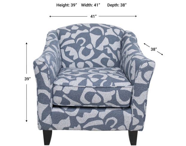 Fusion Bri Bluestone Denim Accent Chair large image number 6