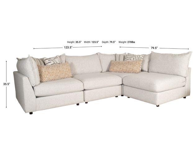Fusion Durango 4-Piece Sectional large image number 8