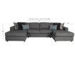 Fusion Silversmith 3-Piece Sectional small image number 7