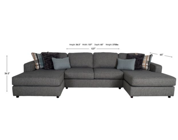 Fusion Silversmith 3-Piece Sectional large image number 7