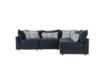 Fusion Luxe Living Elise Ink Blue 4-Piece Sectional small image number 1