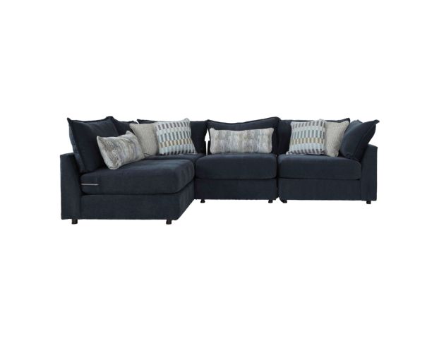 Fusion Luxe Living Elise Ink Blue 4-Piece Sectional large image number 2