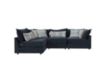 Fusion Luxe Living Elise Ink Blue 4-Piece Sectional small image number 2