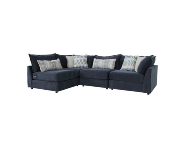 Fusion Luxe Living Elise Ink Blue 4-Piece Sectional large image number 3