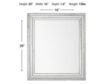 Garber Corp 40" x 50" Mosaic Silver Mirror small image number 2