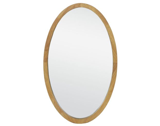 Garber Corp 20" x 32" Natural Oval Mirror large image number 1