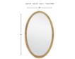 Garber Corp 20" x 32" Natural Oval Mirror small image number 2