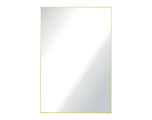 Garber Corp 24" x 36" Brass Rectangle Mirror large image number 1