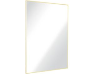 Garber Corp 24" x 36" Brass Rectangle Mirror