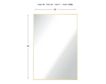 Garber Corp 24" x 36" Brass Rectangle Mirror small image number 4