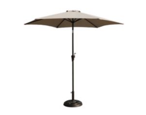 Gather Craft Umbrella Collection Gray 9' Crank Tilt Umbrella