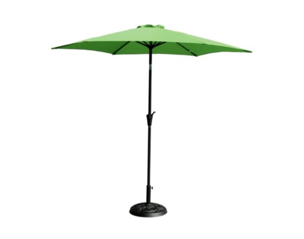 Gather Craft Umbrella Collection Green 9' Crank Tile Umbrella large image number 1