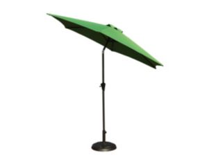 Gather Craft Umbrella Collection Green 9' Crank Tile Umbrella