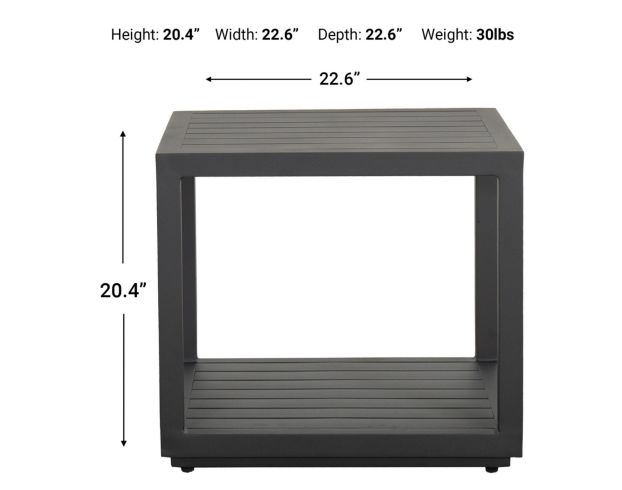 Gather Craft Troy Outdoor End Table large image number 4