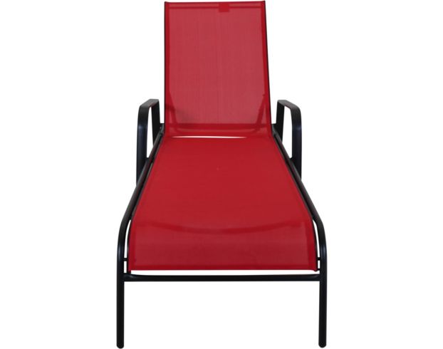 Golden Hill Red Chaise Lounge Chair large image number 1