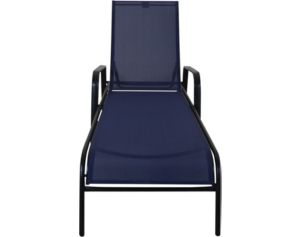 Red Line Creation Navy Chaise Lounge Chair