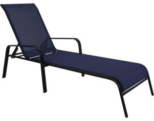 Red Line Creation Navy Chaise Lounge Chair