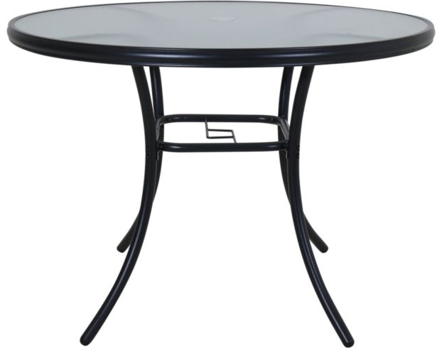 Red Line Creation 40-inch Outdoor Glass Top Table large image number 1