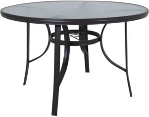 Red Line Creation 45-inch Outdoor Glass Top Table