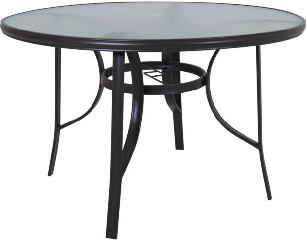 Red Line Creation 45-inch Outdoor Glass Top Table large image number 1