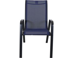 Navy blue stackable patio chairs hot sale