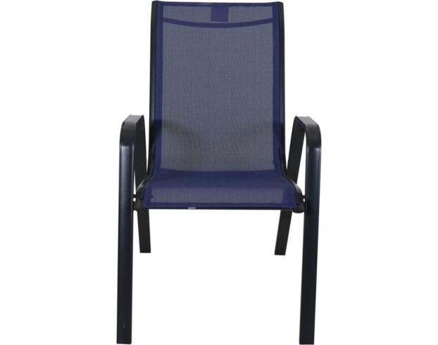 Blue sling back online patio chairs