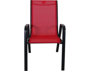 Golden Hill Red Stackable Sling Chair