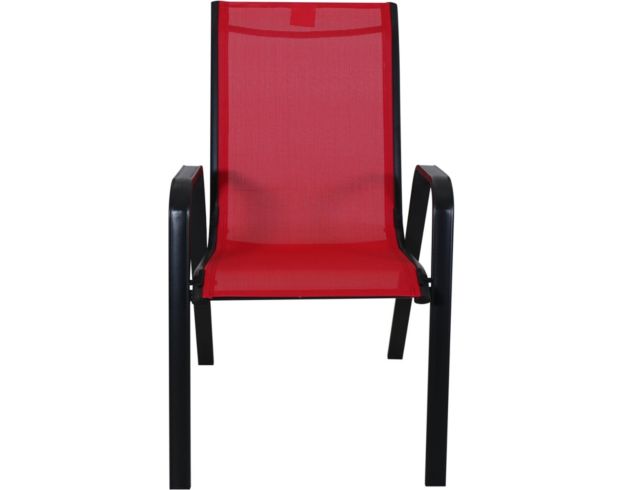 Golden Hill Red Stackable Sling Chair large image number 1