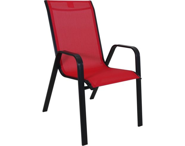 Golden Hill Red Stackable Sling Chair large image number 2