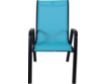 Golden Hill Turquoise Stackable Sling Chair small image number 1