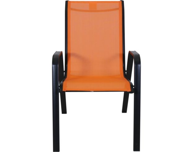 Golden Hill Orange Stackable Sling Chair large image number 1