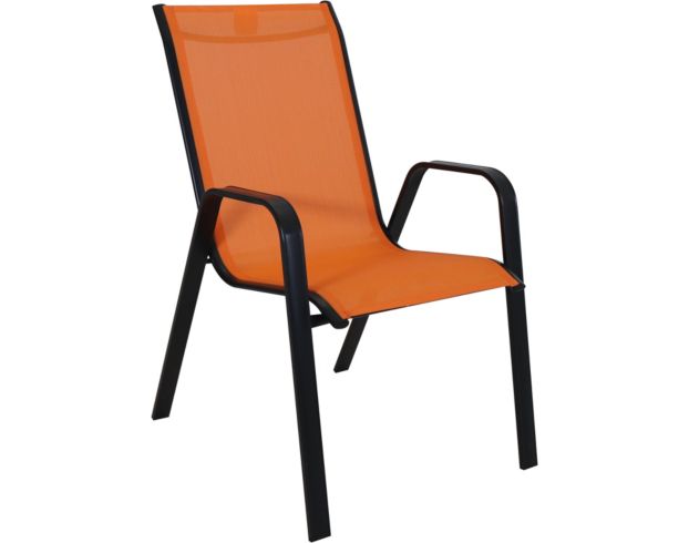 Golden Hill Orange Stackable Sling Chair large image number 2