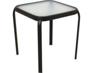Red Line Creation Glass Top End Table Bronze Glass End Table