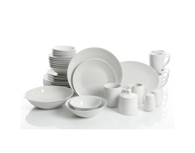Gibson Homeware 39-Piece Classic Pearl Round Dinnerware Set large image number 1