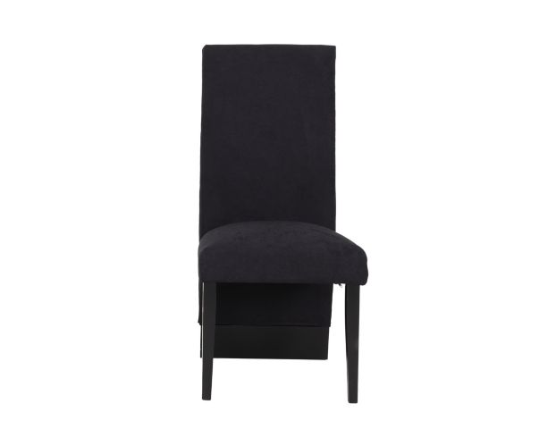 Global Furniture D12 Collection Black Velvet Dining Chair large image number 1