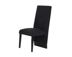 Global Furniture D12 Collection Black Velvet Dining Chair