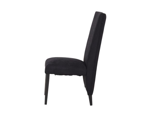 Global Furniture D12 Collection Black Velvet Dining Chair large image number 3