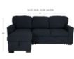 Global U0202 Collection Dark Gray 2-Piece Sleeper Sectional small image number 9