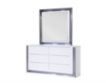 Global Ylime Smooth White Dresser with Mirror small image number 2