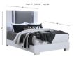 Global Ylime Smooth White 4-Piece Queen Bedroom Set small image number 11