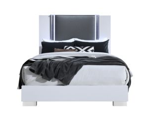 Global Ylime Smooth White 4-Piece King Bedroom Set