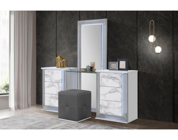 Global Ylime White Marble Vanity large image number 3